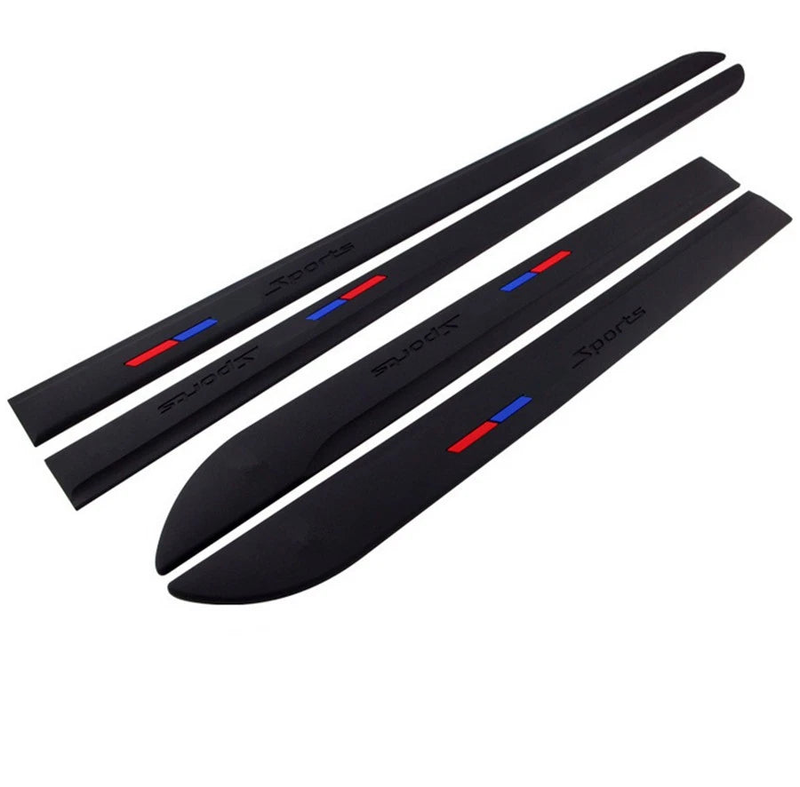 4 Pcs PVC Soft Rubber Door Sill Garnish Trim Cover for Car (Various Years)