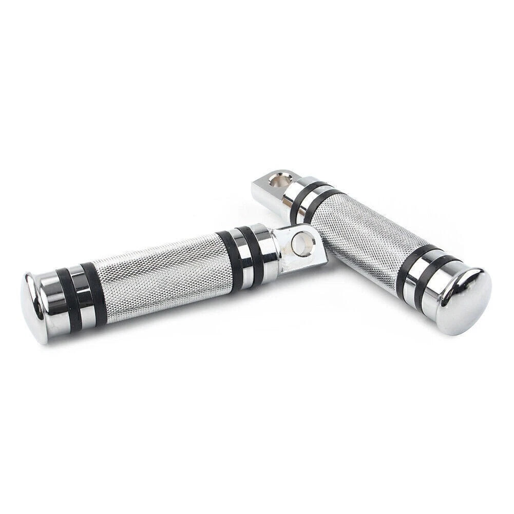 Chrome Aluminum H-D Male Mount Footpegs Footrests for Harley Davidson