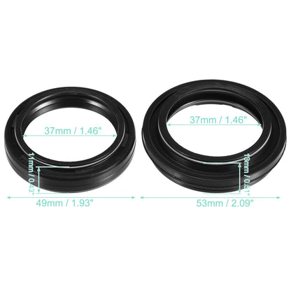 37mmx11mm Front Fork Oil Seal Dust Seal Set for Honda VFR400 (1990–1997)