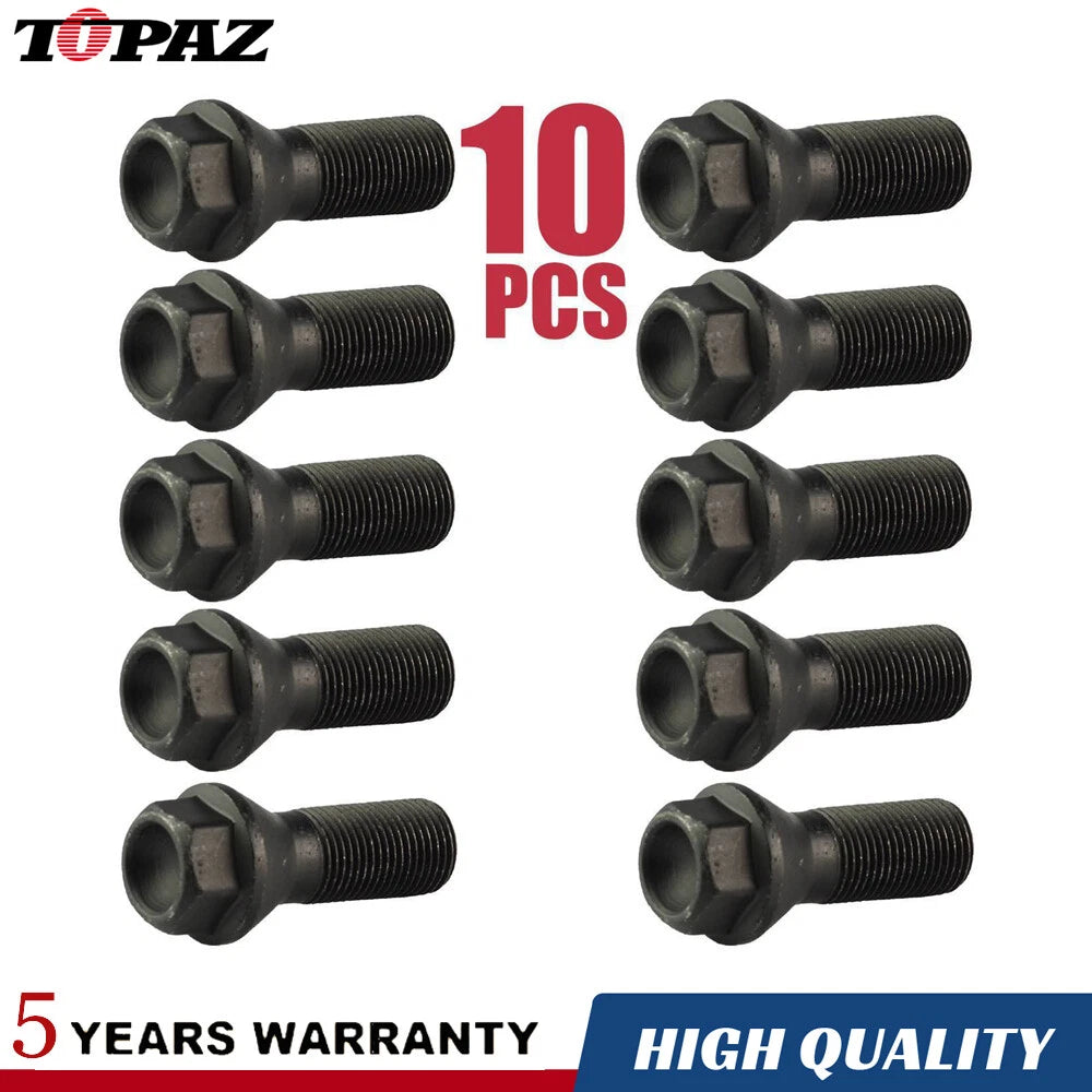 10 x Wheel Lug Bolts for BMW 3 5 6 7 X3 X5 F10 F30 F16 F86 (No Year)