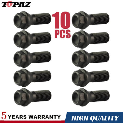10 x Wheel Lug Bolts for BMW 3 5 6 7 X3 X5 F10 F30 F16 F86 (No Year)