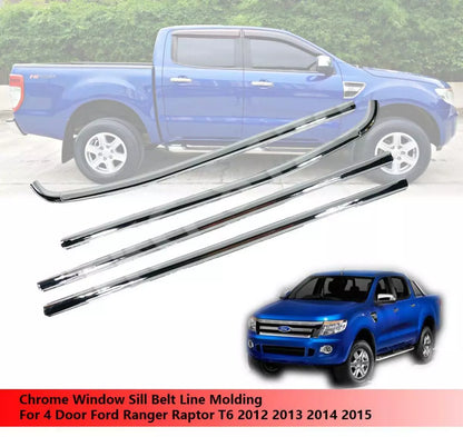 Chrome Window Sill Belt Line Molding for Ford Ranger (2012-2019)