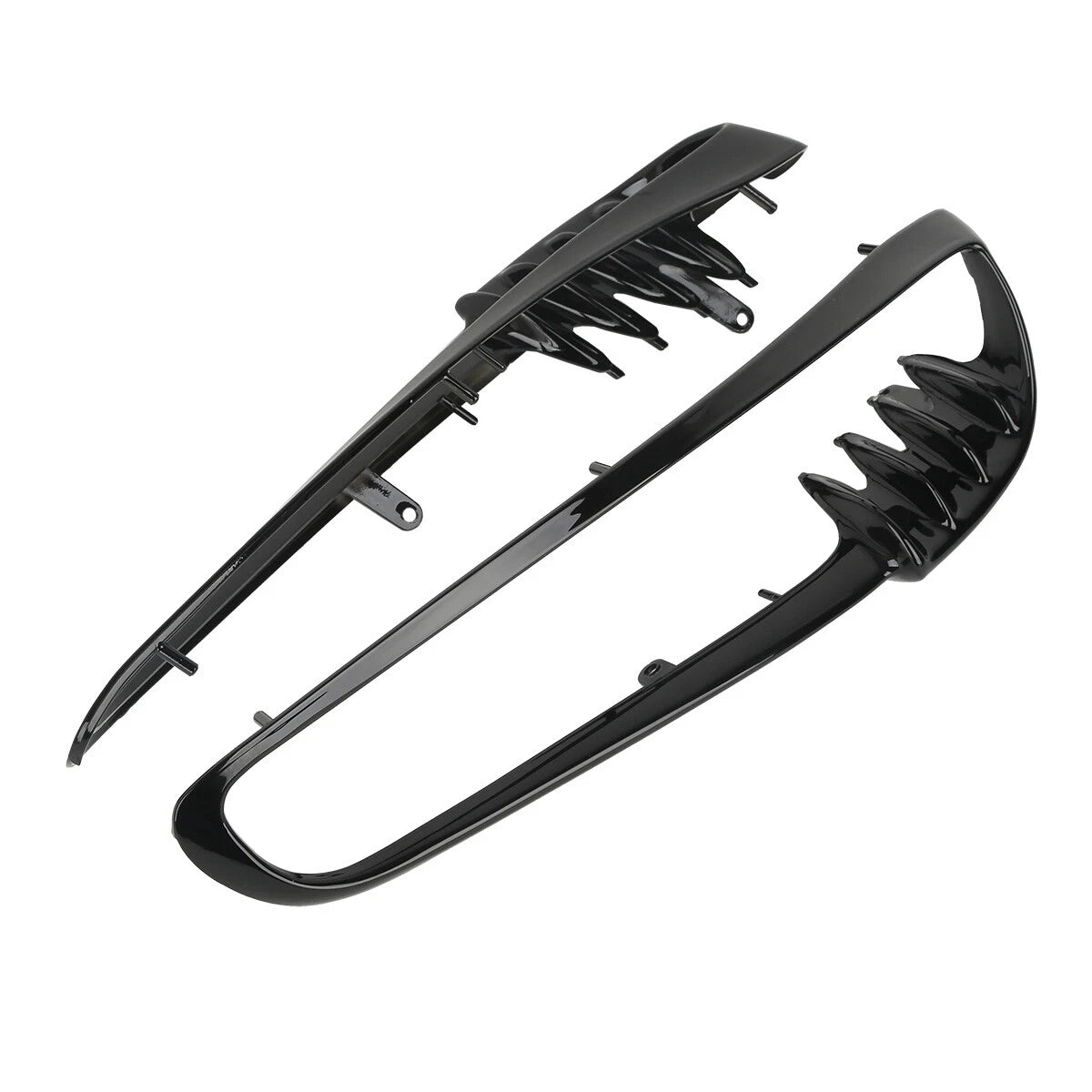 Black Radiator Trim Bezels for Harley V-Rod VRSCA VRSCB Night Rod (2001-2010)