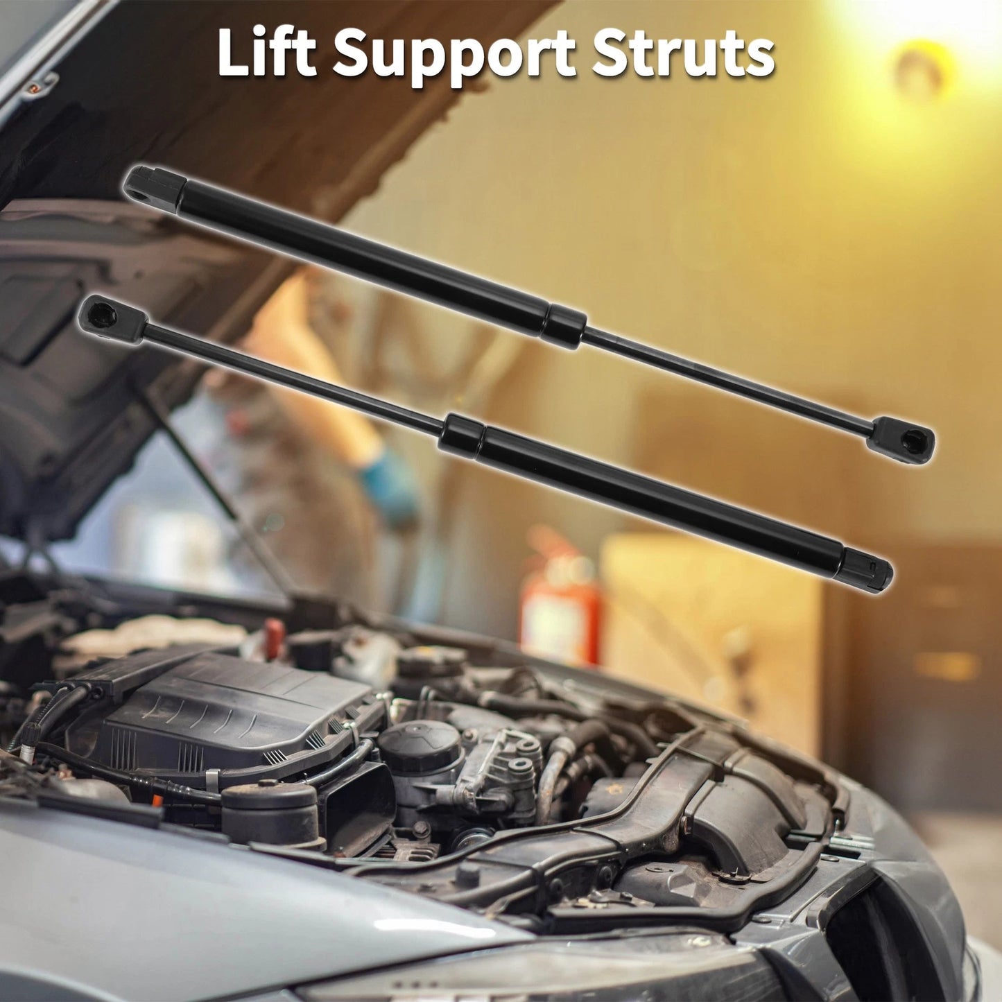 Hood Lift Supports Struts for Ford F-150 Pickup (2009-2014)