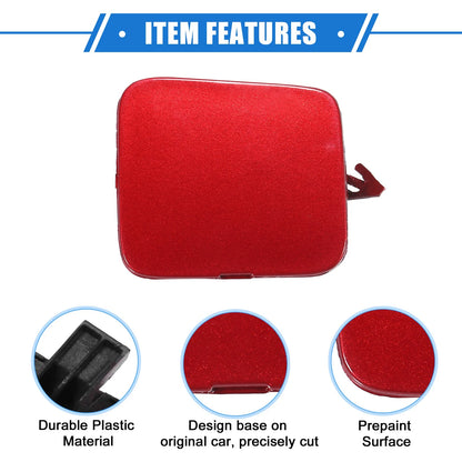 Tow Hook Cover Front Right for Infiniti Q50 (2014 - 2018) Red