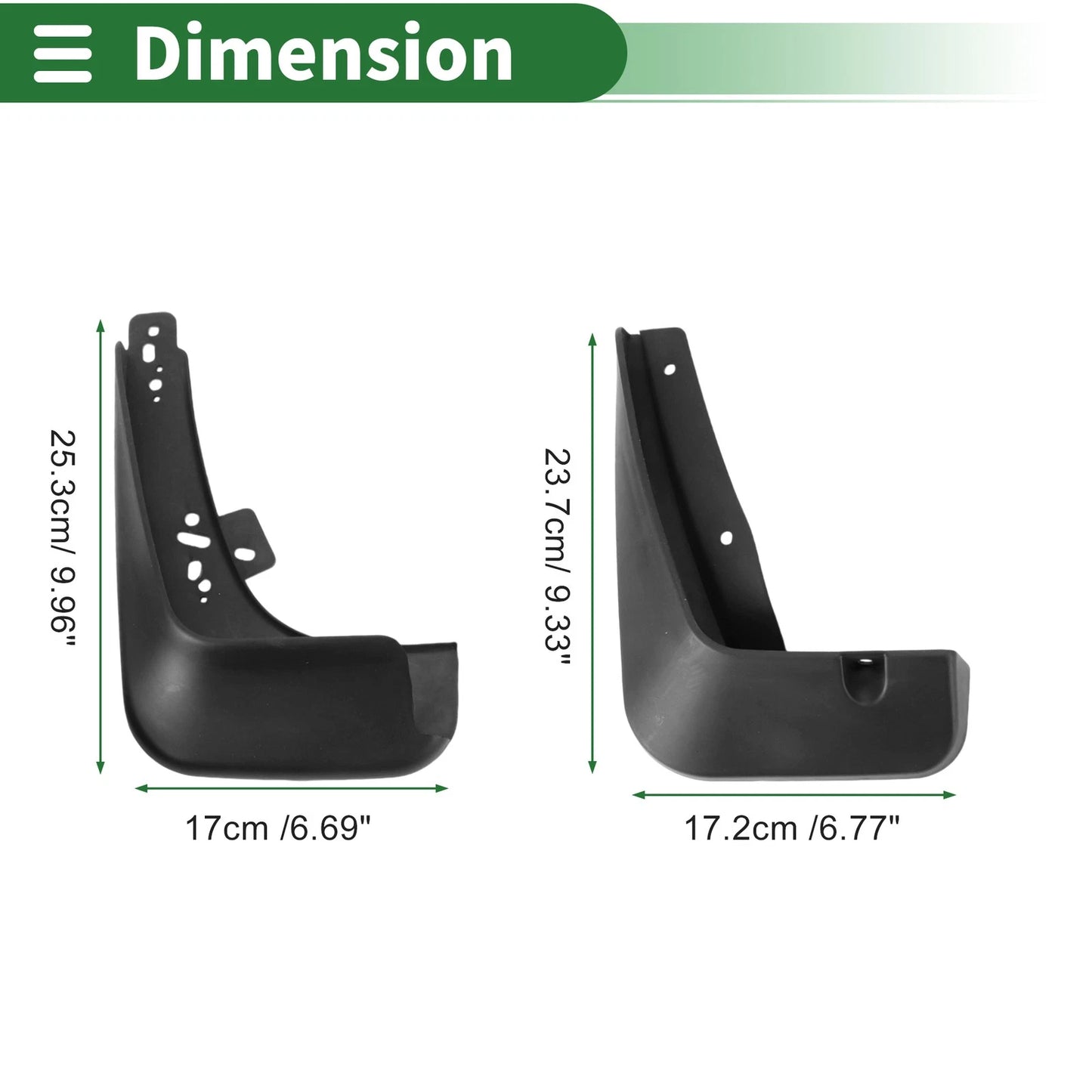 Mud Flaps Splash Guard for Chevrolet Aveo (2014-2016)