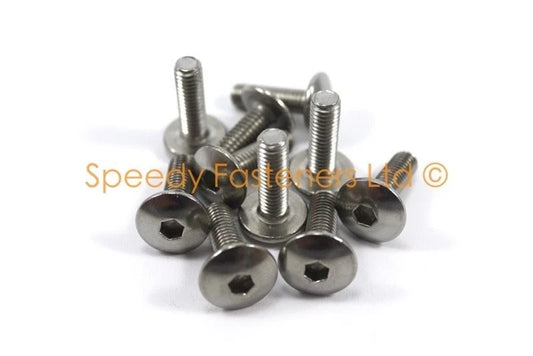 10x Bolts m6 x 20mm Pan Mushroom Button Head Stainless for Yamaha R1 R6