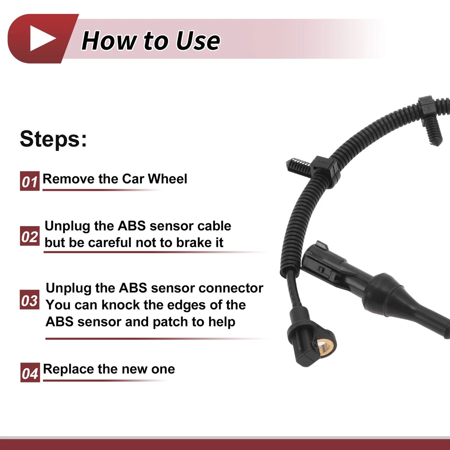 ABS Wheel Speed Sensor for Ford Focus (2008-2011) Rear Left