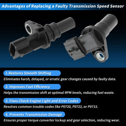 Transmission Input Output Speed Sensor for Nissan Sentra (2007-2024)