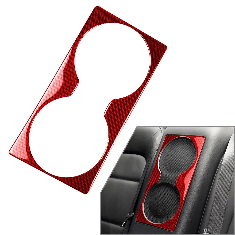 Rear Loudspeaker Frame Cover Trim for Nissan GTR R35 (2008-2020) Carbon Fiber Red