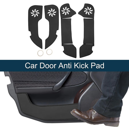 Car Door Anti Kick Pad Sticker Protector for Toyota Crown (2010-2012) Black