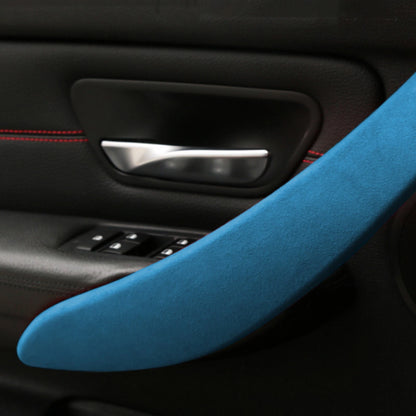Blue Leather Door Pull Handle Cover for BMW 3/4 Series 3GT (2013-2019)