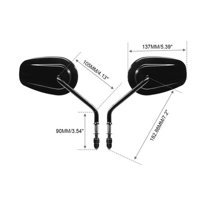 Black Rear-View Mirrors for Harley Davidson CVO Road Glide (2023-2024)