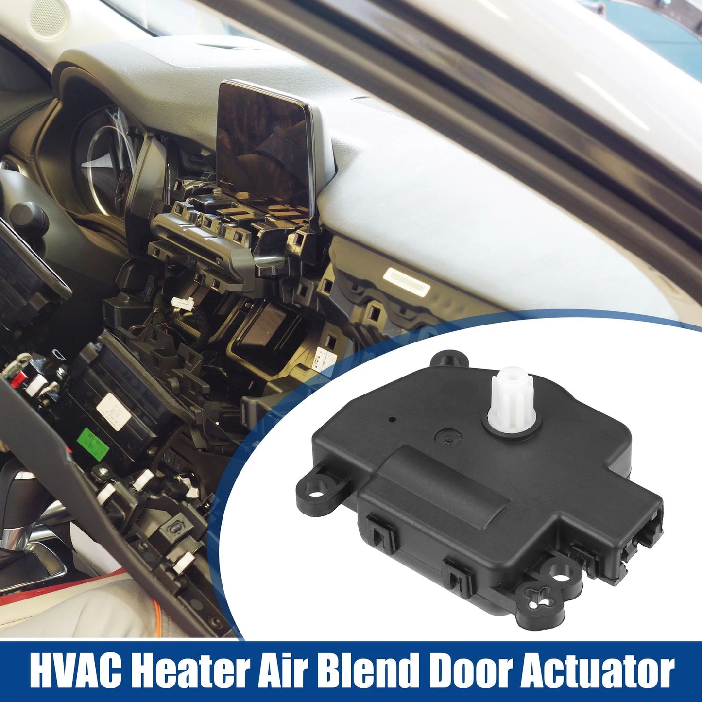 Heater Blend Air Door Actuator for Ford Fiesta 2011-2019 Metal Black