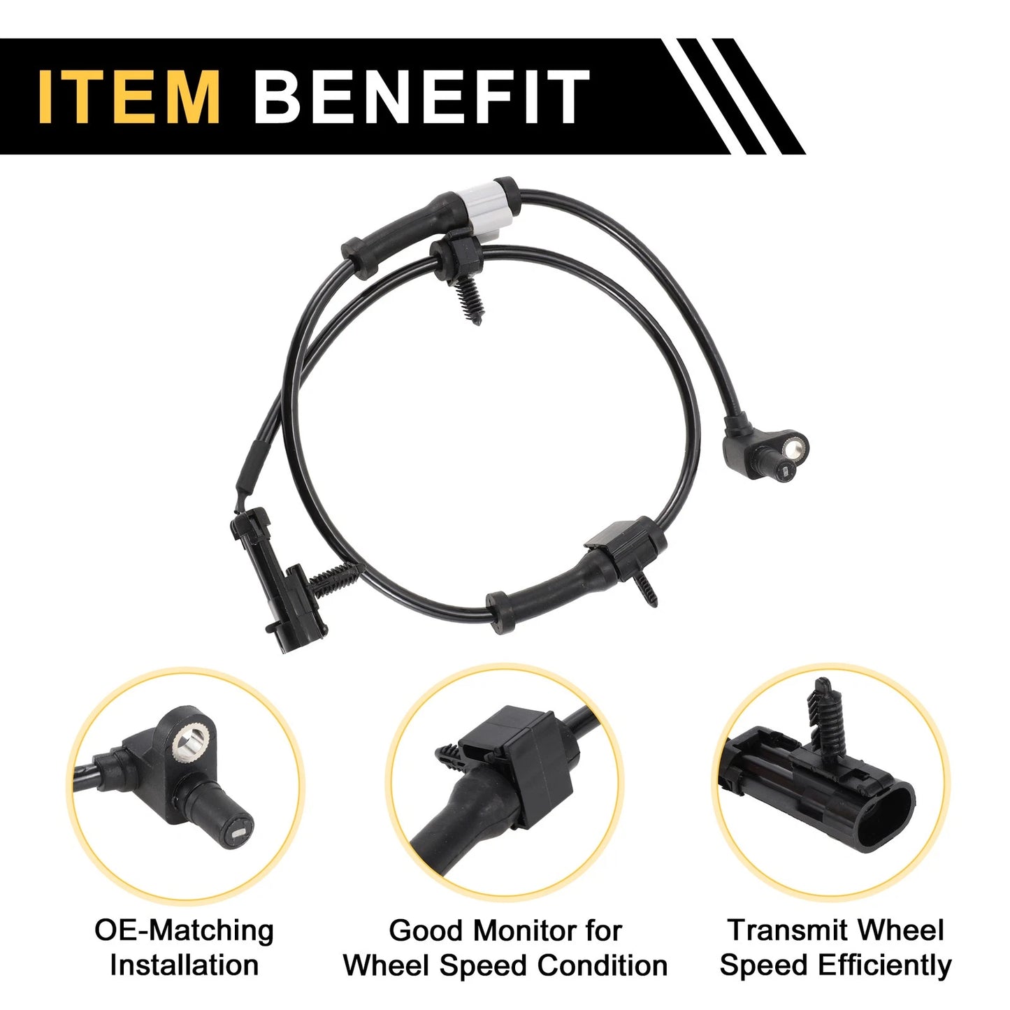 ABS Wheel Speed Sensor for Chevrolet Silverado 2500 (2001-2004)