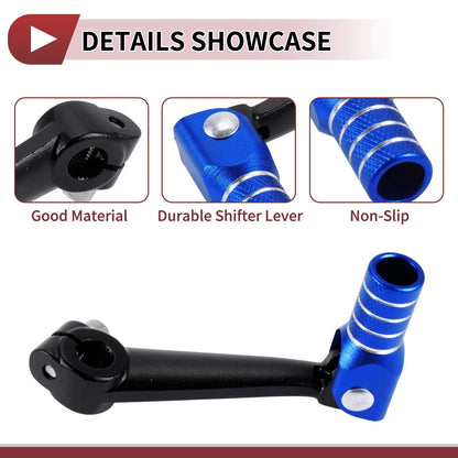 Folding Gear Shifter Lever / 1 Pcs / Black Lever Blue Head for Bosuer M5