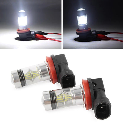 2 x H8 / H11 6000K 100W LED Fog Driving Light Bulbs for Make & Model