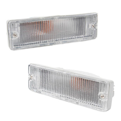 Front Bumper Light Lamp LH+RH Fits Nissan Navara D21 Pickup Truck 1986-97 D06