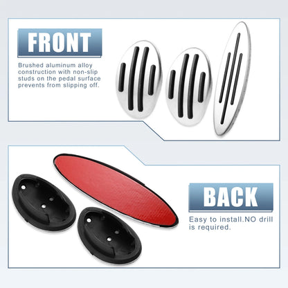 3 x Foot Pedal Covers for Mini Cooper (2002-2023)