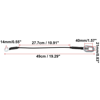 2 x Tailgate Cable Holders for Dodge Ram 1500 2500 (1994-2002)