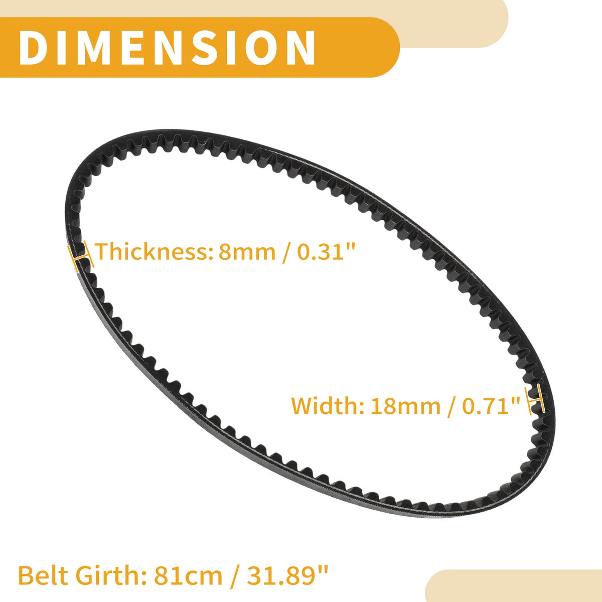Drive Belt V-Belt for Suzuki 50 Ay Ayw Katana (1997-2000)