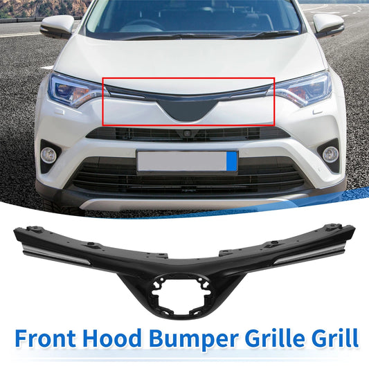 Front Hood Bumper Grille Grill for Toyota RAV4 LE (2016–2018)