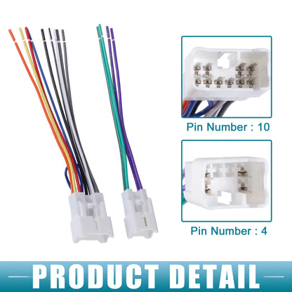 14 Pin Stereo CD Player Radio Wiring Harness for Toyota (1987-2023)