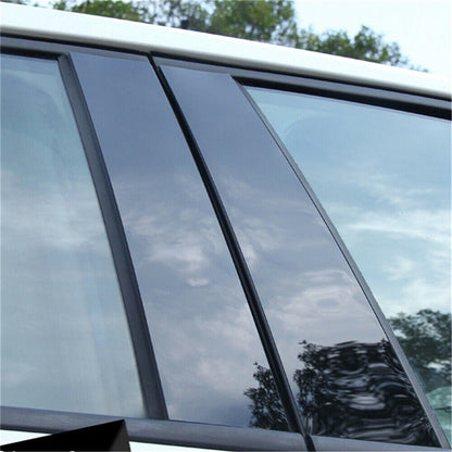 4x Offroad Gloss Black B Pillar Trim Covers for Ford F150 (2015-2021)