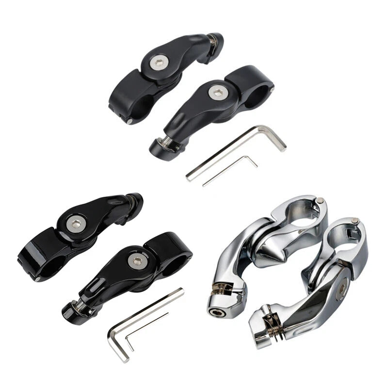 Short Angled Highway Footpegs for Harley Touring Softail