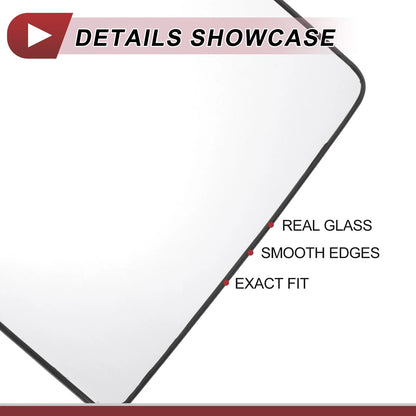 Heated Left Driver Side Tow Mirror Glass for Ford F250 (2005-2023)