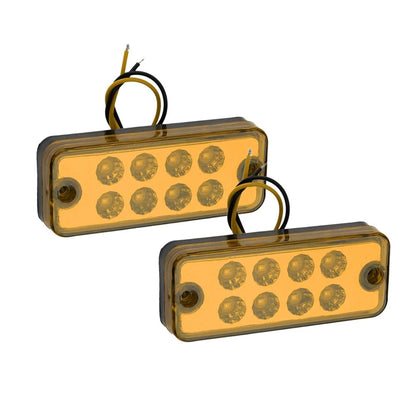 Amber LED Side Marker Lights for Truck Trailer RV Lorry