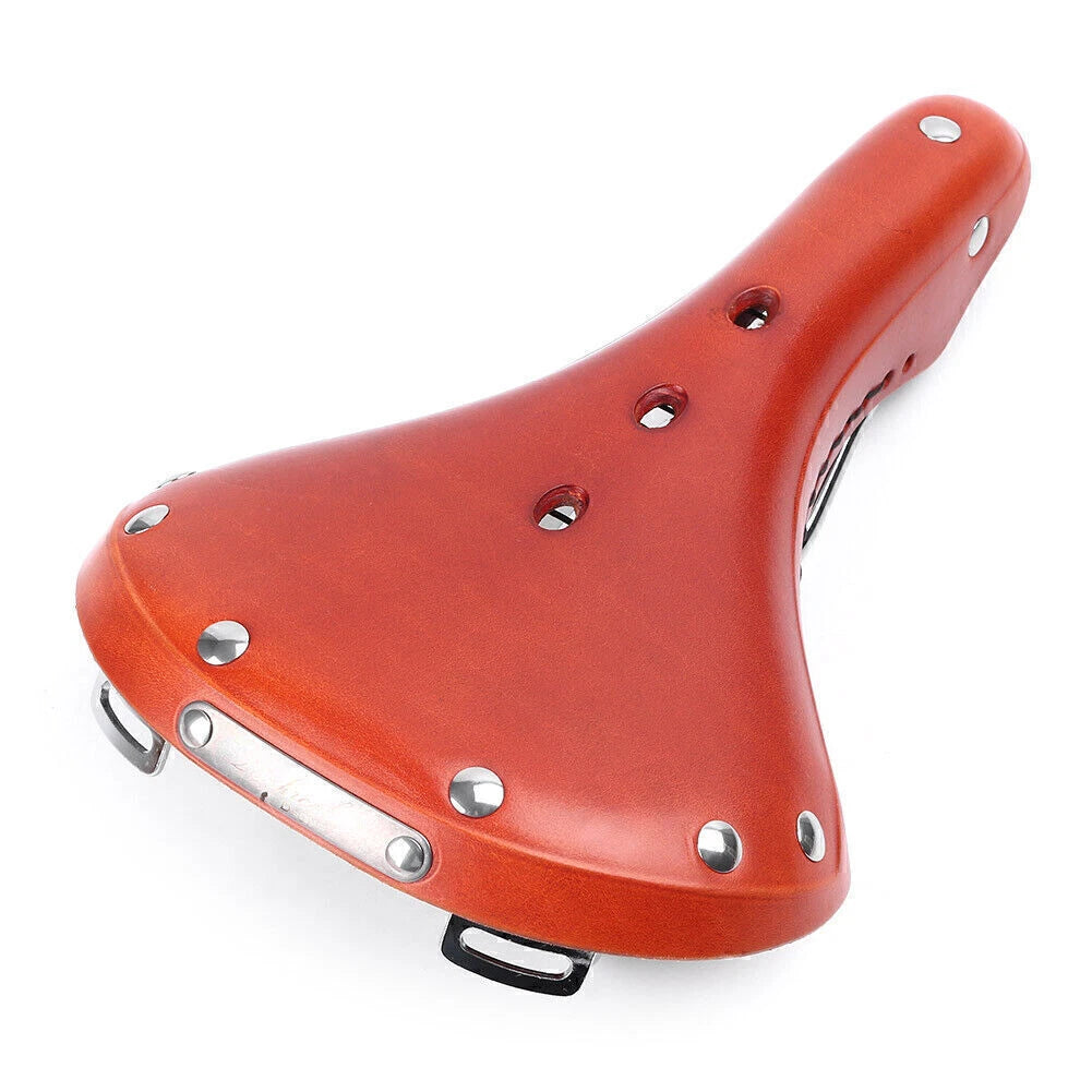 Leather Bicycle Saddle B17 for Sportive Riders - Brown