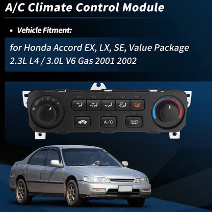 A/C Heater Climate Control Module for Honda Accord 2.3L 3.0L (2001-2002)