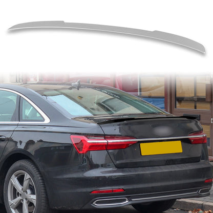 ABS Boot Spoiler for Audi A6 S6 C8 Sedan 2019-2023 Silver