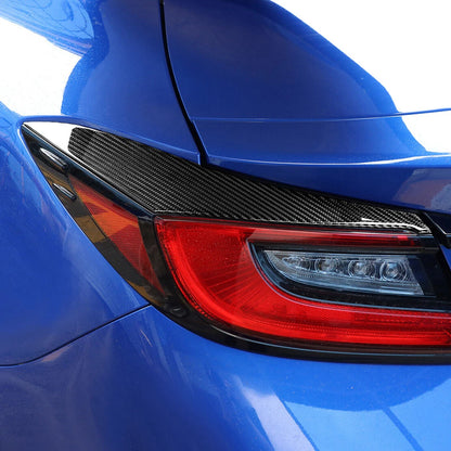 Carbon Fiber Rear Tail Light Eyebrow Strip Covers for Subaru BRZ (2021-2023)
