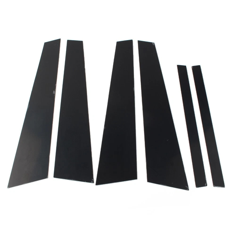 6 x Car Window Pillar Post Door Trim Covers for BMW 7 Series (2009-2015)