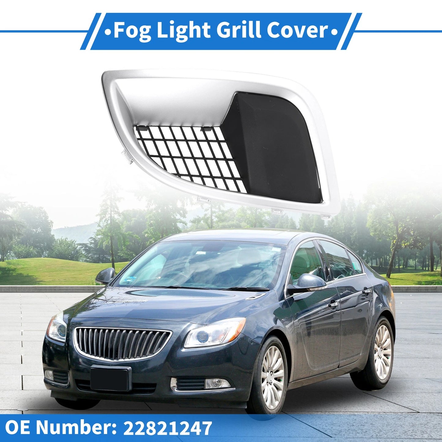 1 Pc Car Front Left Fog Light Grill for Buick Regal 2012–2017