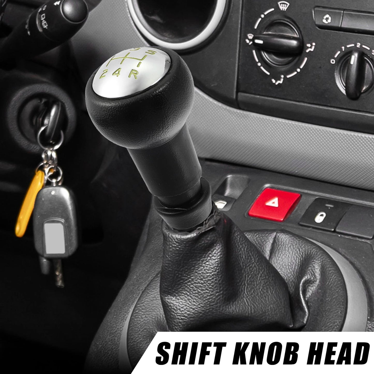 Gold Tone Black Gear Stick Shift Knob for Peugeot 106, 107, Citroen C2, C3, C4
