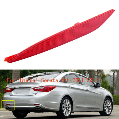 Rear Bumper Light Reflectors Red for Hyundai Sonata (2011-2014)