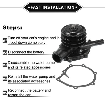 Water Pump & Gasket Kit for Mitsubishi Forklift FD100