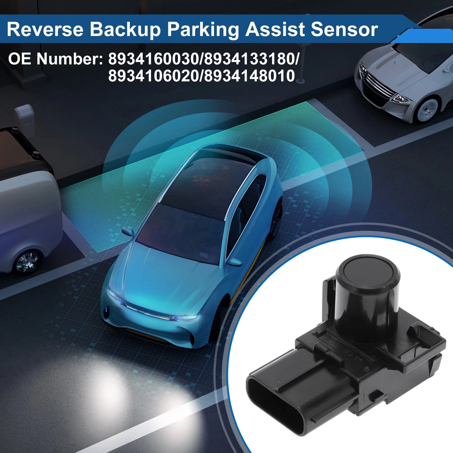 Reverse Backup Parking Sensor for Lexus RX350 (2010-2012) Black 1 Pc