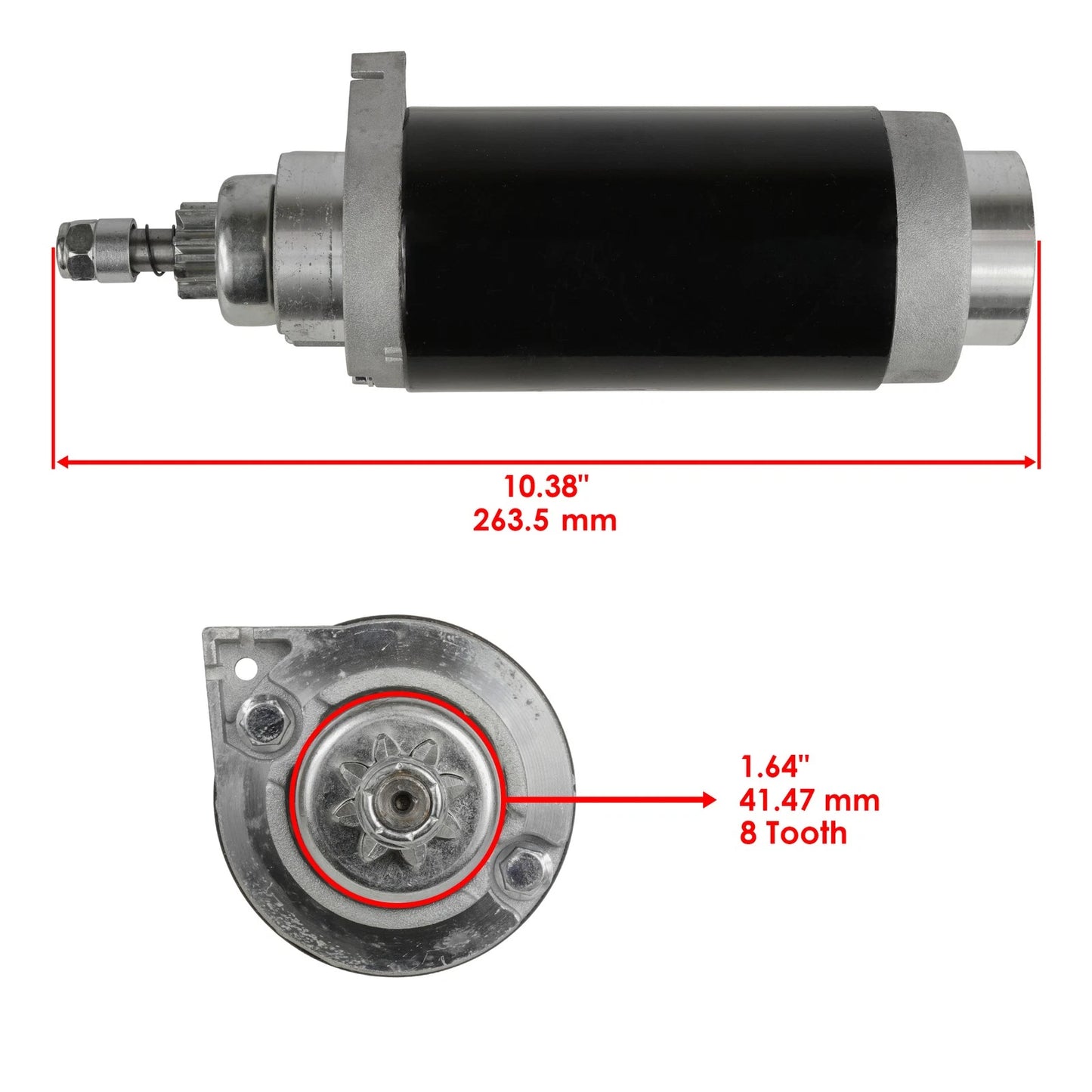 Starter for Mercury Outboard 75-125HP, Compatible with Various Models