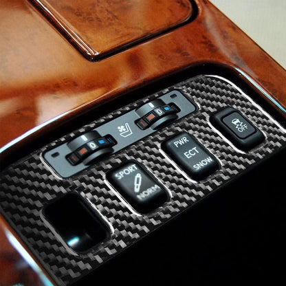 Carbon Fiber Seat Control Panel Cover Trim for Lexus GS300/350/430 (2006-11)