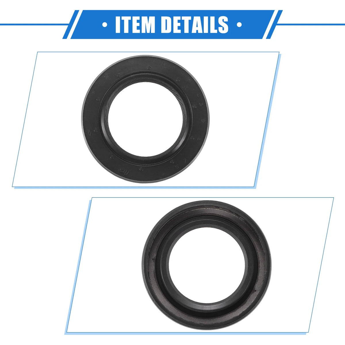 2 x Engine Camshaft Seals for Honda CR-V (1997-2001) Rubber Black