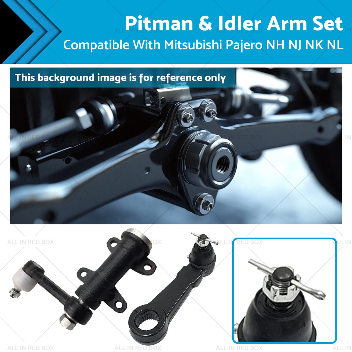 Pitman & Idler Arm Set for Mitsubishi Pajero NH NJ NK NL (1991-2000)