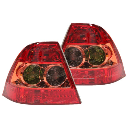 2 x LH+RH Tail Lights Pair for Toyota Corolla ZZE122 Sedan (2004–2007)