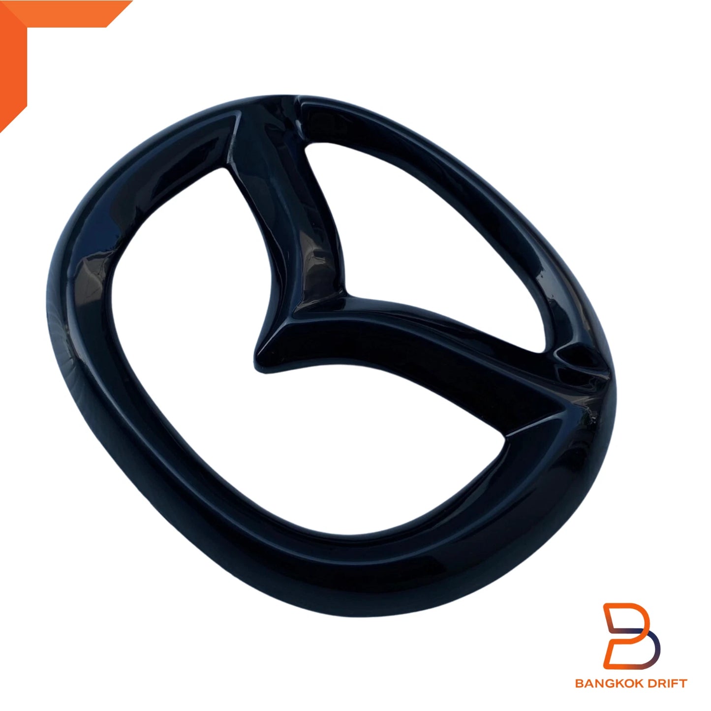 Glossy Black Front Grille Trim Emblem for Mazda BT-50 (2020-2024)