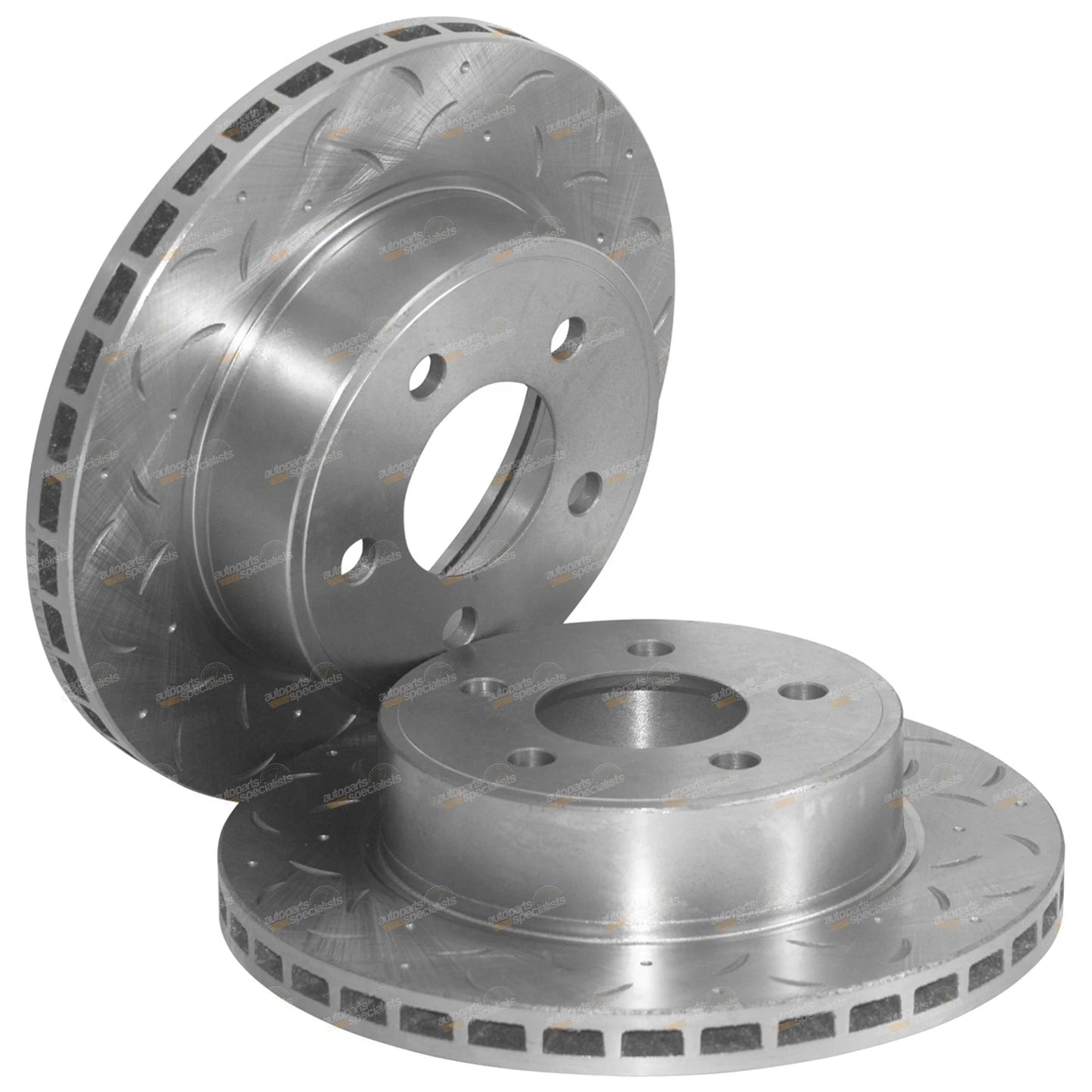 Front Disc Brake Rotors Drilled Slotted for Ford Falcon AU Fairmont (1998-2000)