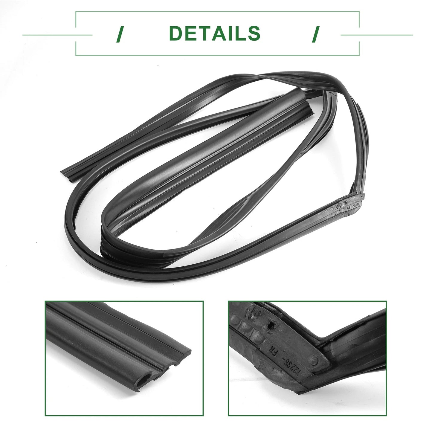 Front Right Door Window Seal Strip for Honda Accord (2003-2007)