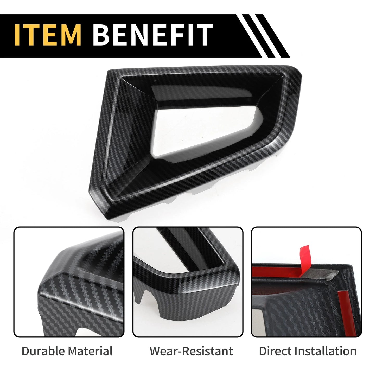 Grille Cover for Chevy Colorado (2023-2024) Carbon Fiber Pattern